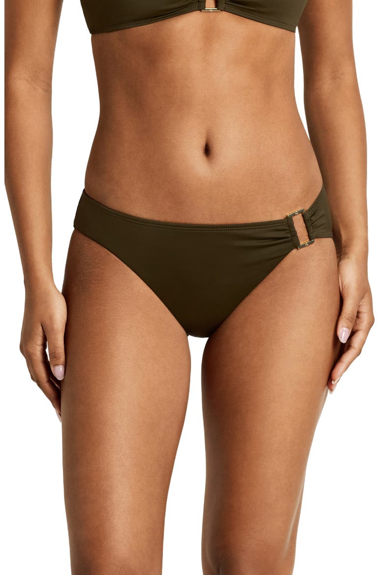 Ring Hipster Swim Bottoms, Main, color, DARK OLIVE