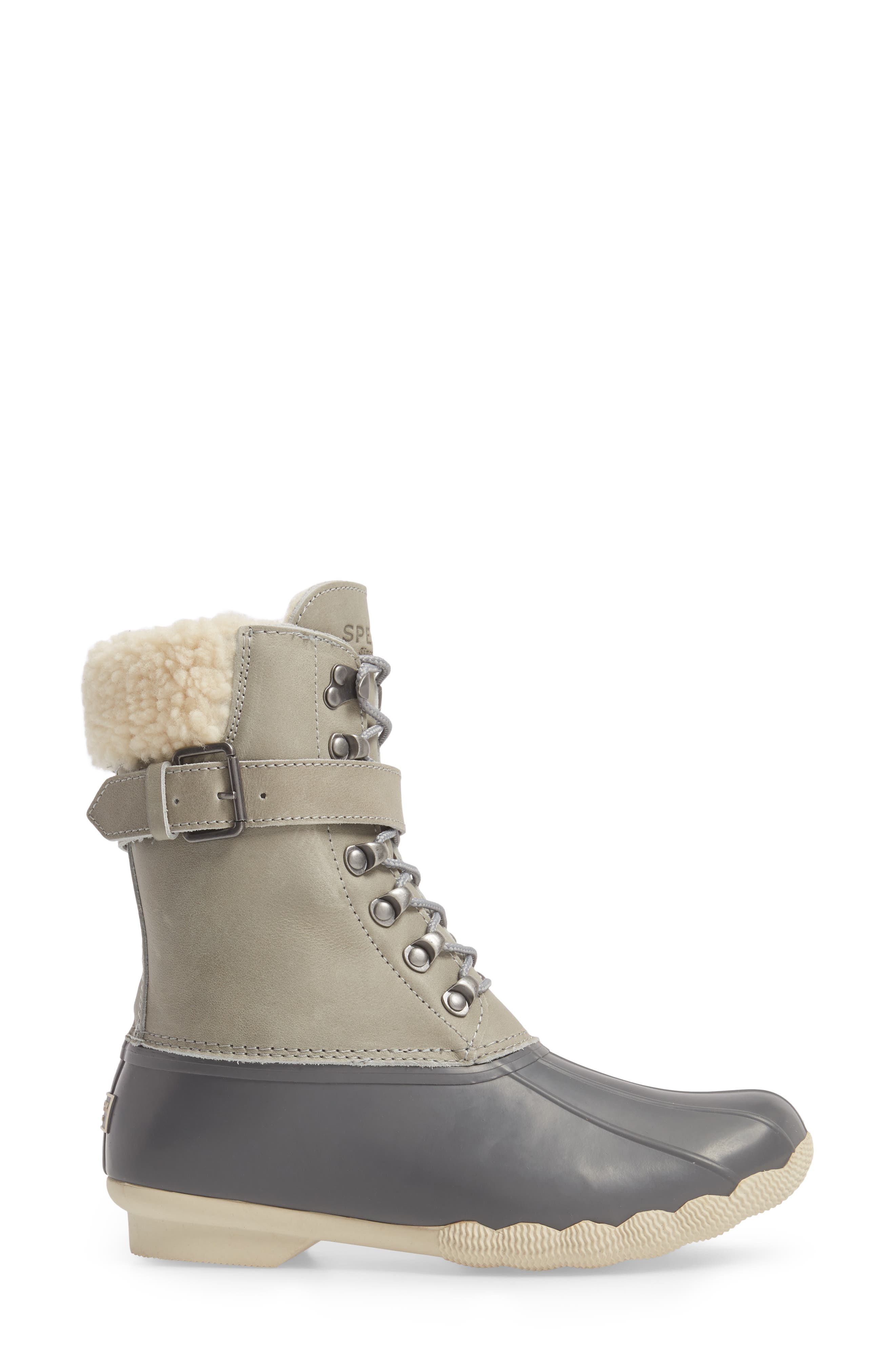 Sperry Shearwater Water-Resistant Boot, Alternate, color, LIGHT GREY