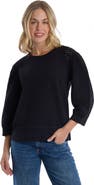 Wilt 3/4 Sleeve with Eyelet Mix Top