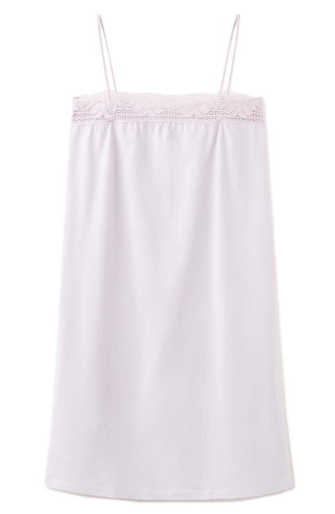 Lace Trim Cotton Nightgown