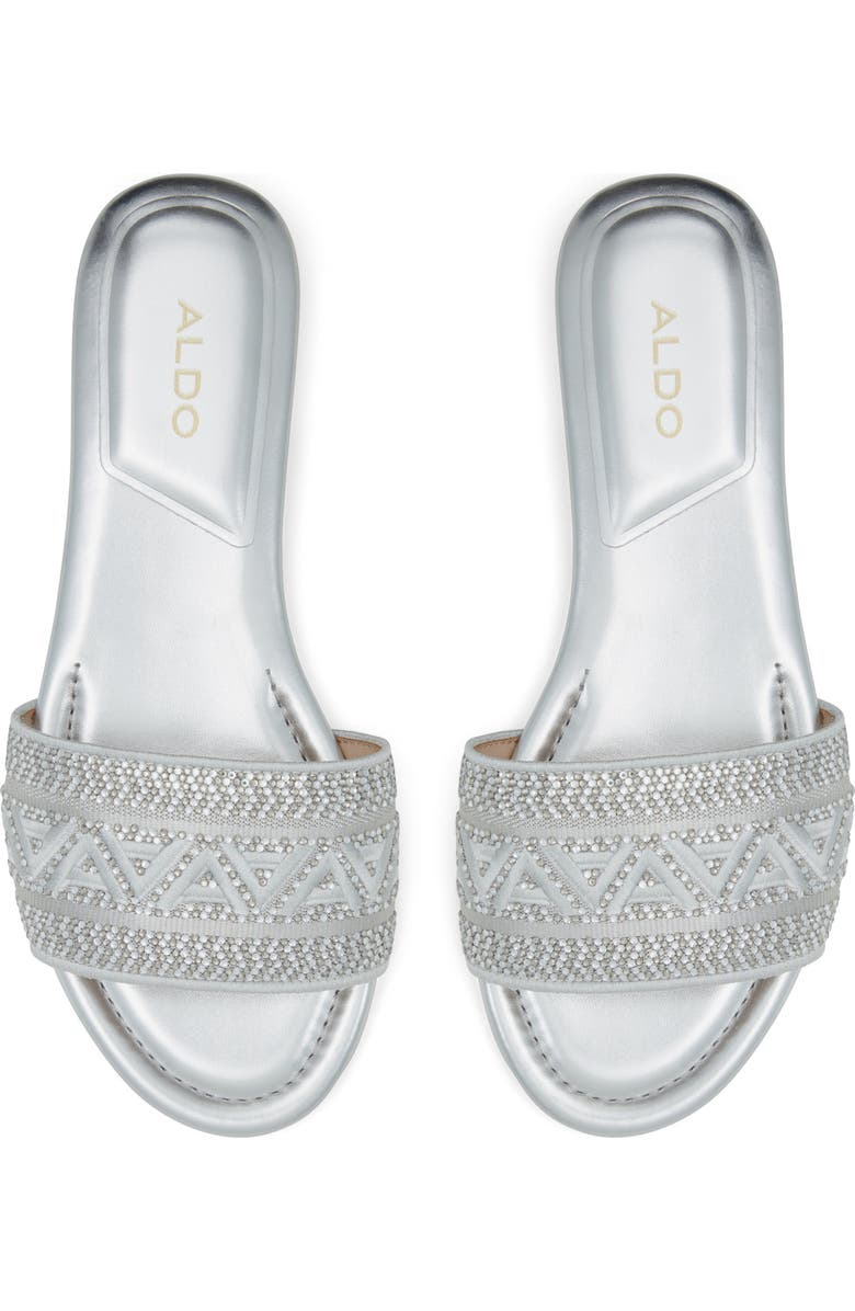 ALDO Ghalia Rhinestone Slide Sandal, Alternate, color,