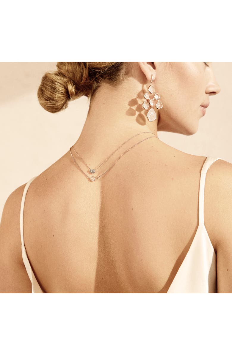 Monica Vinader Siren Mini Nugget Pendant Necklace, Alternate, color, Rose Gold/ Rose Quartz