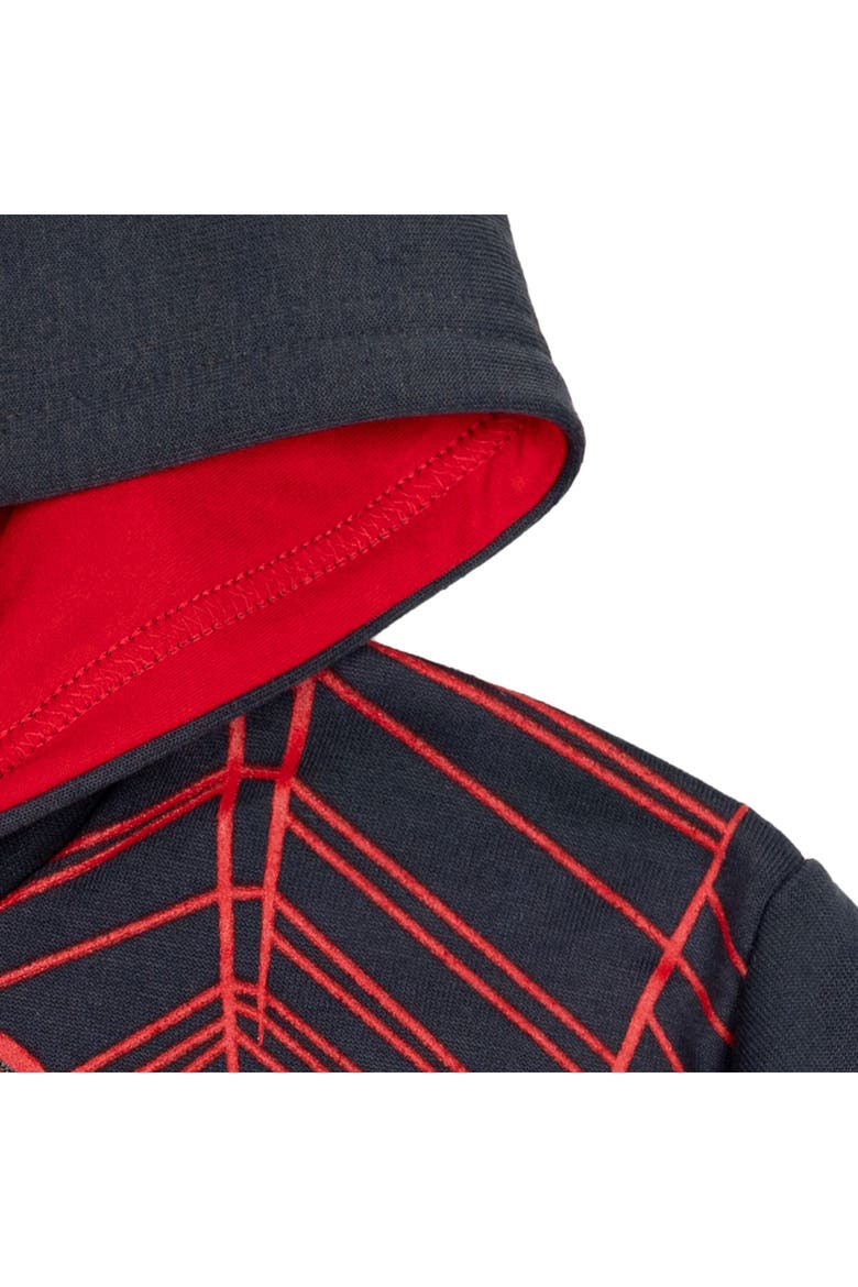 Spider-Man Fleece Pullover Hoodie, Alternate, color, Miles Morales Dark