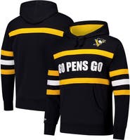 Mitchell & Ness Men's Mitchell & Ness Black Pittsburgh Penguins Head Coach Slogan Pullover Hoodie