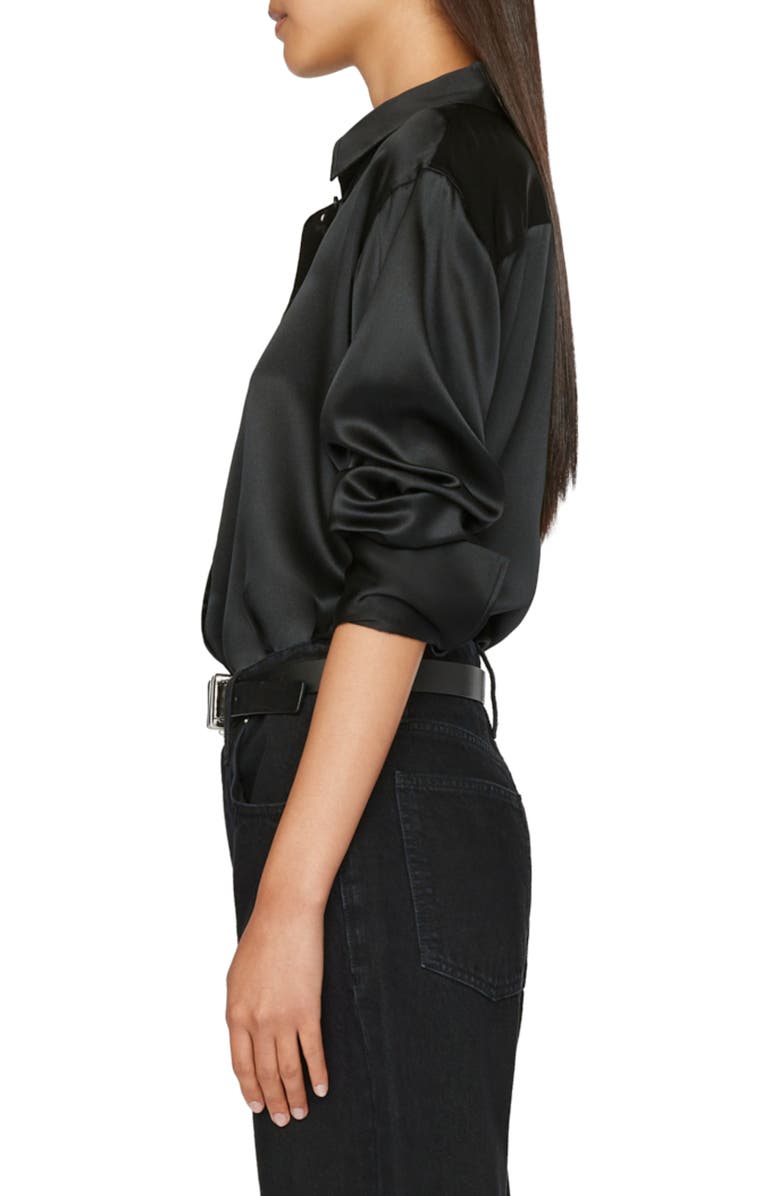 FRAME The Standard Women's Stretch Silk Button-Up Shirt, Alternate, color,