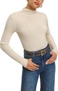 Reformation Cori Rib Funnel Neck Sweater