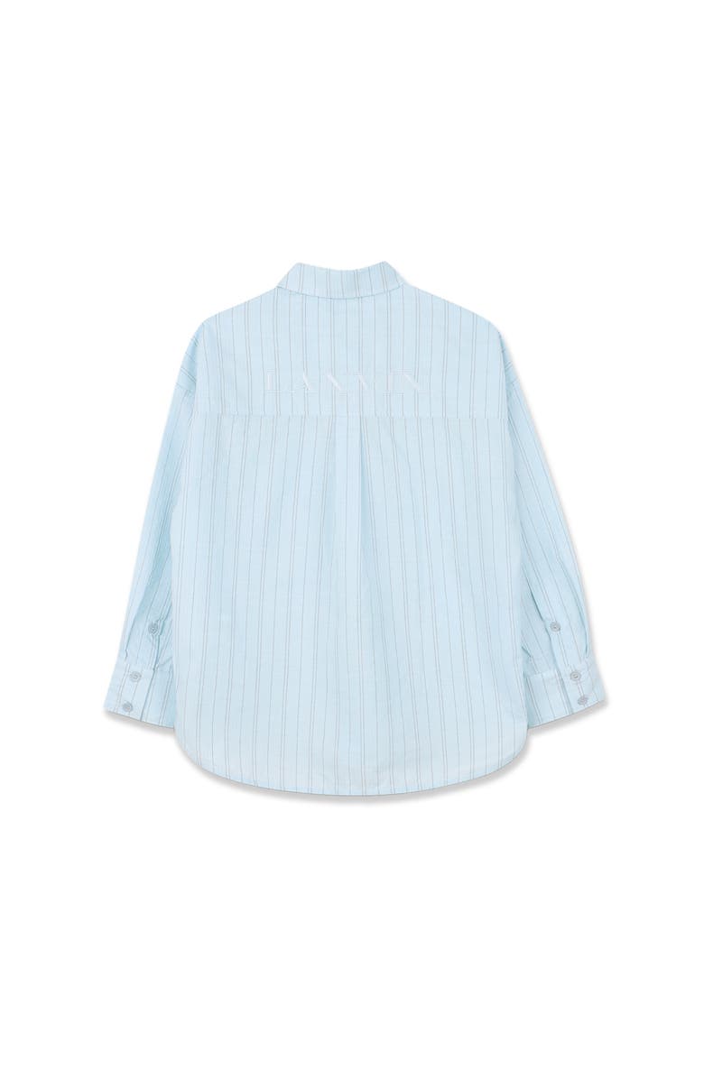 Lanvin Kids Long-Sleeved Shirt In Cotton, Alternate, color, Blue