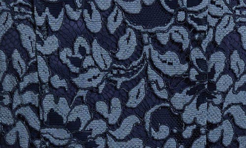 Eliza J Illusion Cap Sleeve Gown In Blue