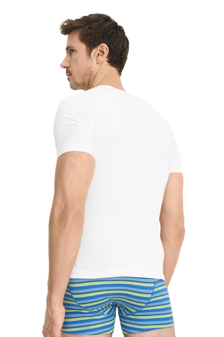 Men's FormFit Cotton Stretch Crew Neck Undershirt, Alternate, color, Diamond White