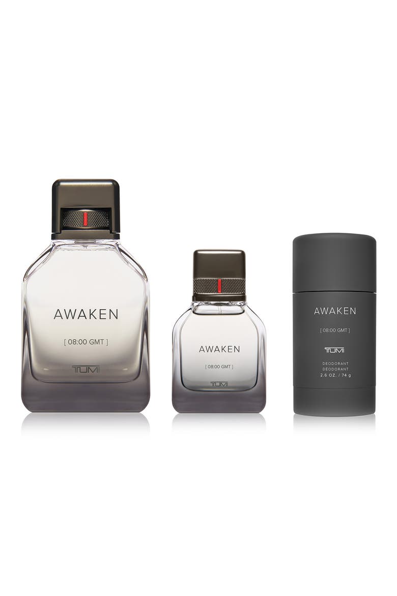 Awaken [8:00 GMT] TUMI Eau de Parfum 3-Piece Gift Set $223 Value, Alternate, color, NO COLOR