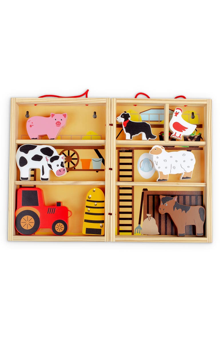 Bigjigs Toys Farm Animal Playbox, Alternate, color, Multicoloured