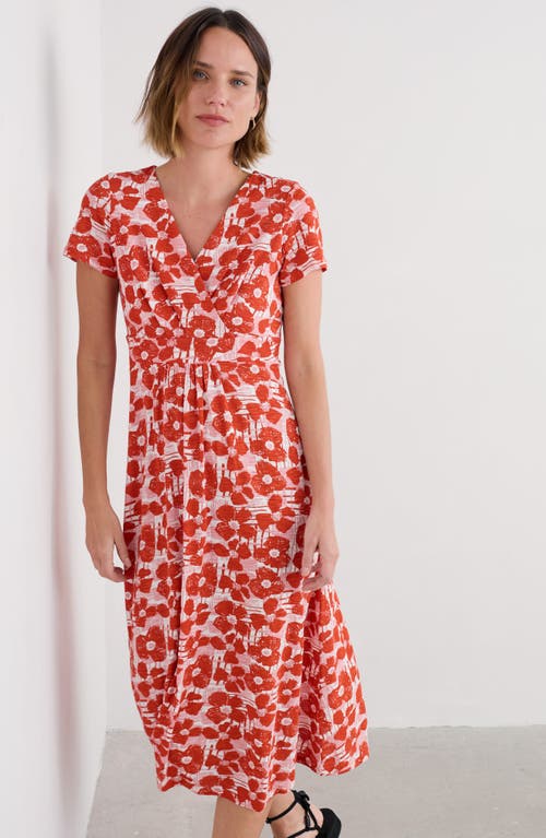 Seasalt Cornwall Chapelle Print Maxi Dress In Red