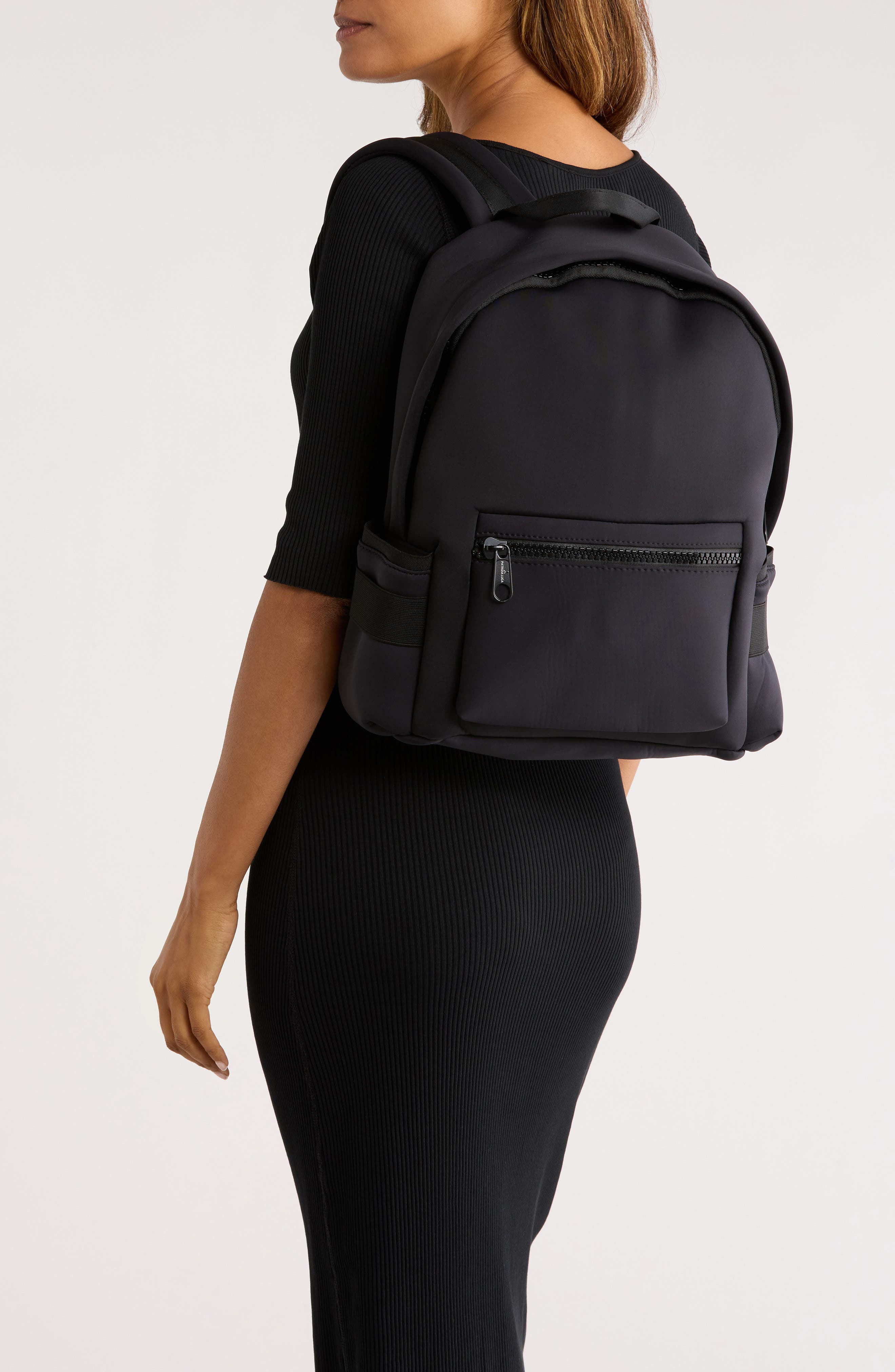 PATRIZIA LUCA Neoprene Backpack, Alternate, color, Black