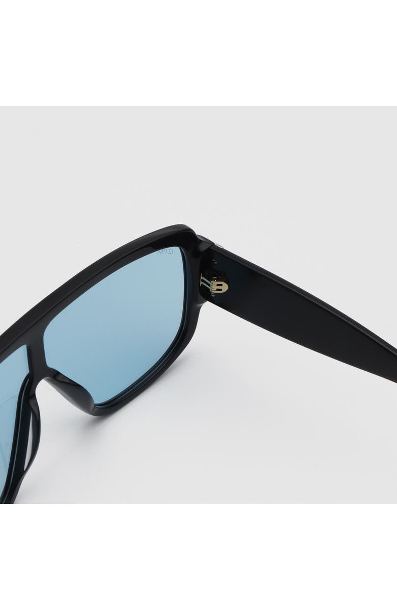 12PM STUDIOS Aspen Shield Sunglasses, Alternate, color, Black/Blue