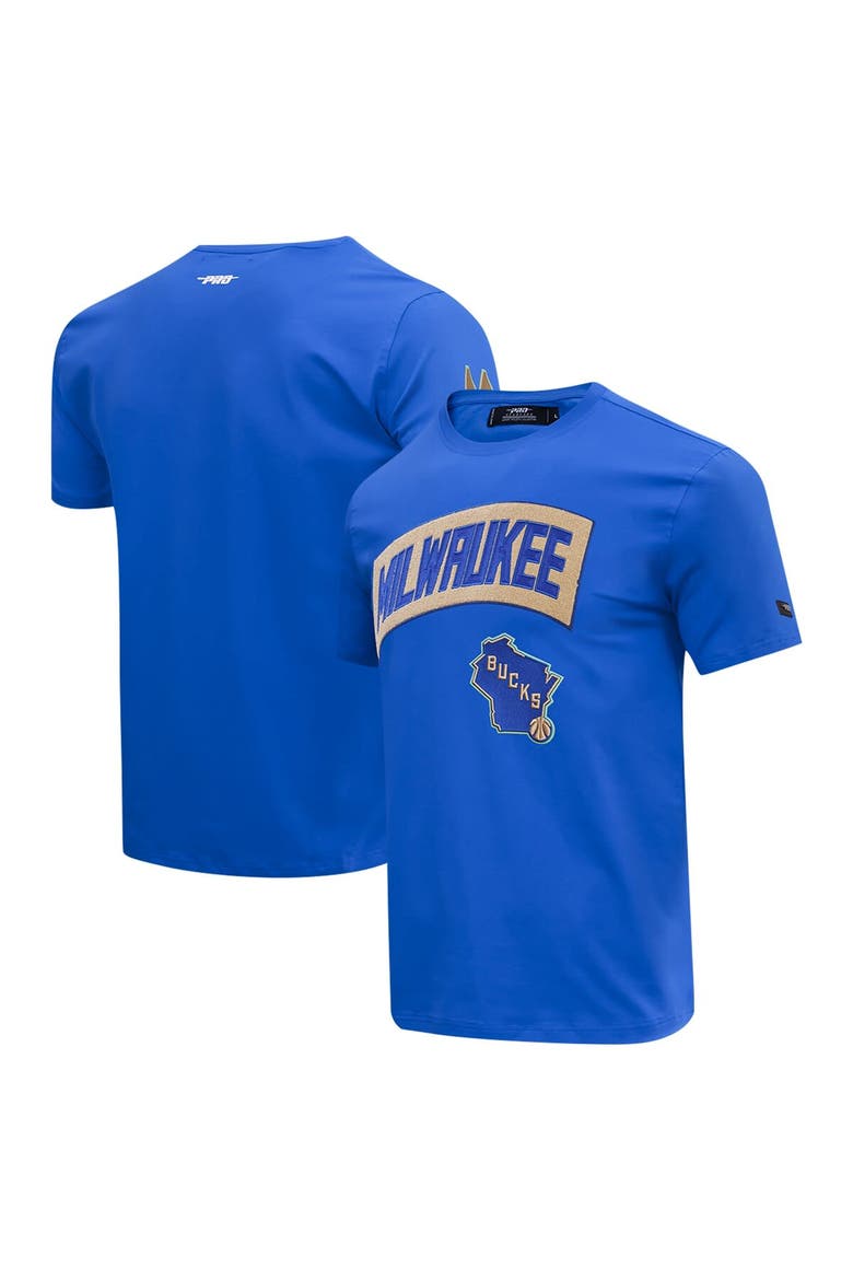 Men's Pro Standard Royal Milwaukee Bucks T-Shirt, Alternate, color, Royal