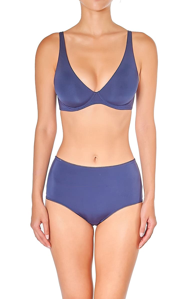 Huit Forever Skin High Waist Briefs, Alternate, color, Navy