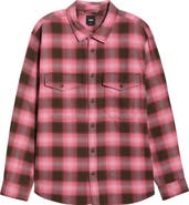 Vans Bixby Ombre Check Cotton Flannel Button-Up Shirt