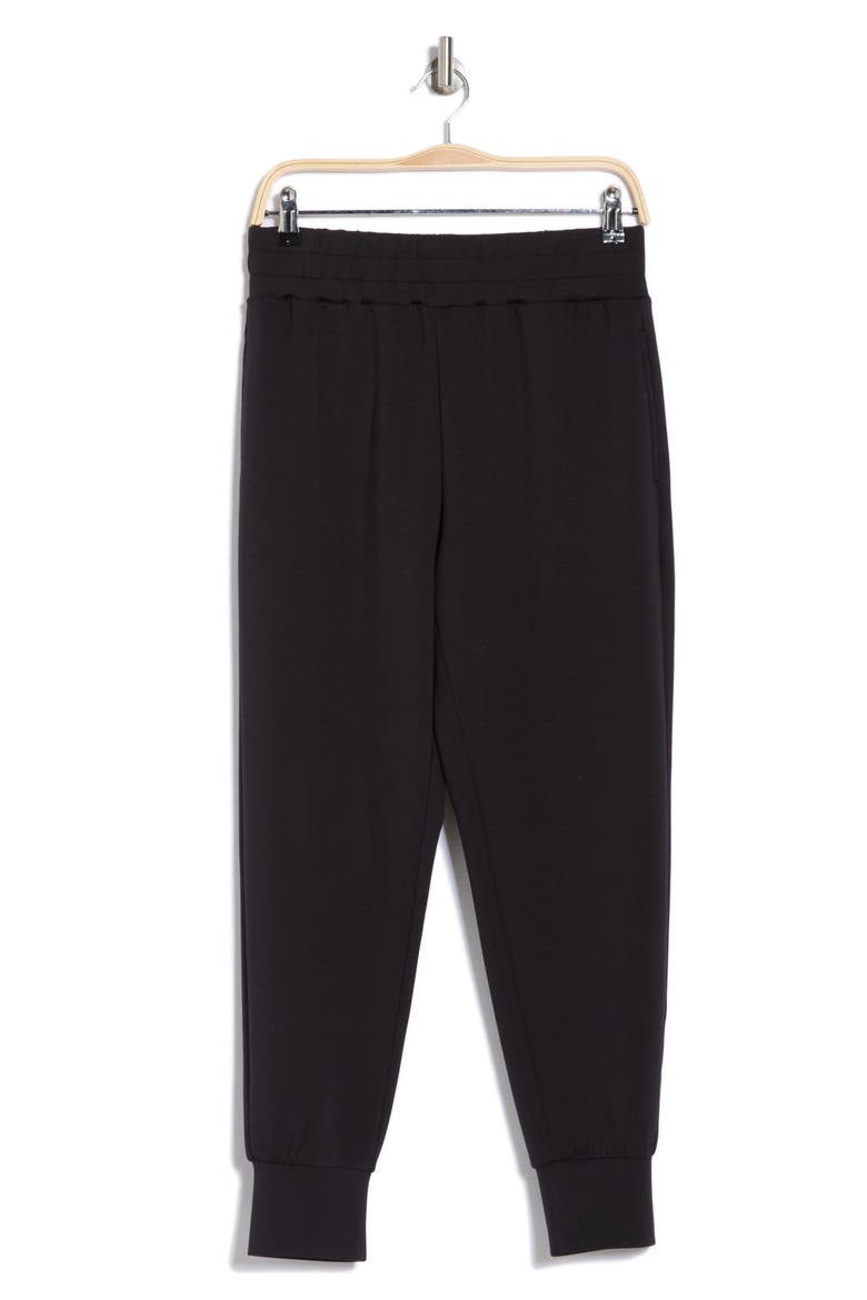 Whisper Knit Slim Joggers, Alternate, color, BLACK