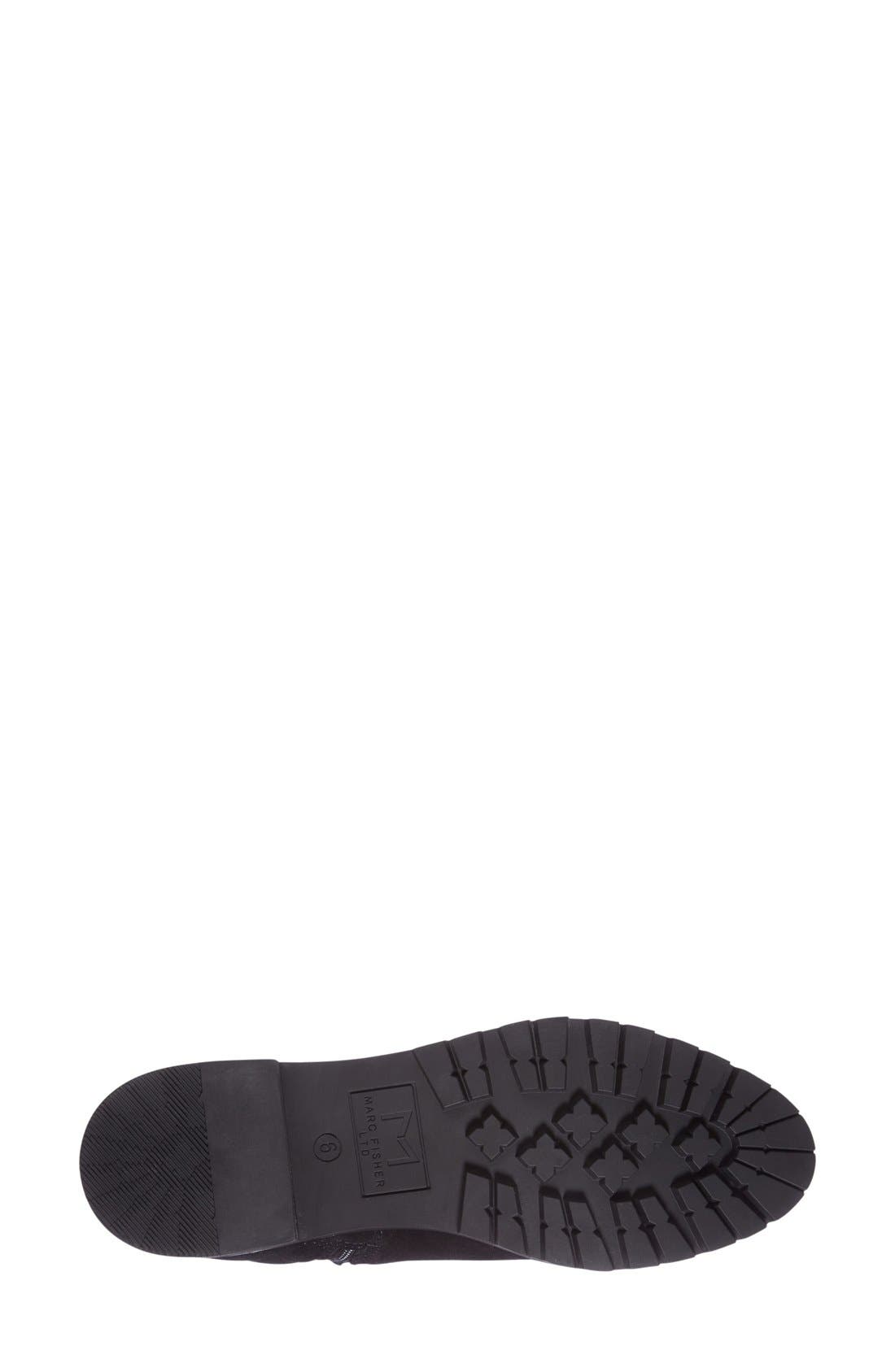 'Nasha' Ankle Boot (Women), Alternate, color, BLACK SUEDE
