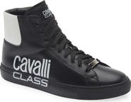 Roberto Cavalli Logo High Top Sneaker