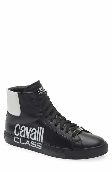 Roberto Cavalli Logo High Top Sneaker