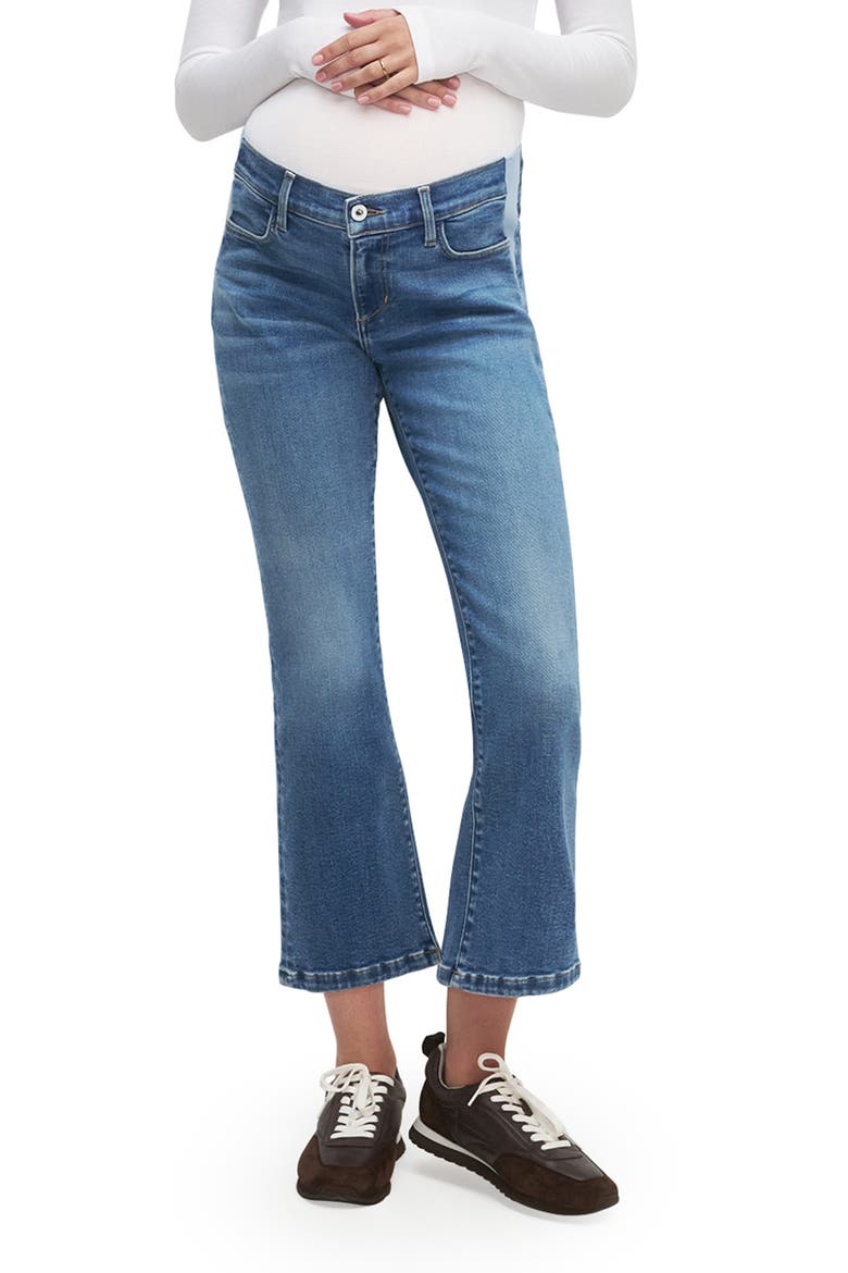 The Crop Bootcut Mama Maternity Jeans, Main, color, HYANNIS
