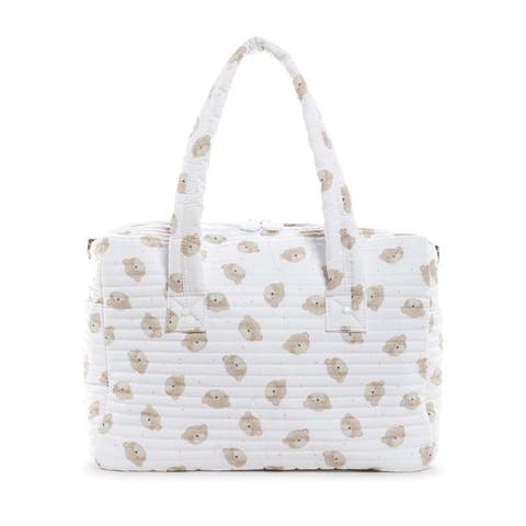 Quilted Teddy Bear Stroller Bag
