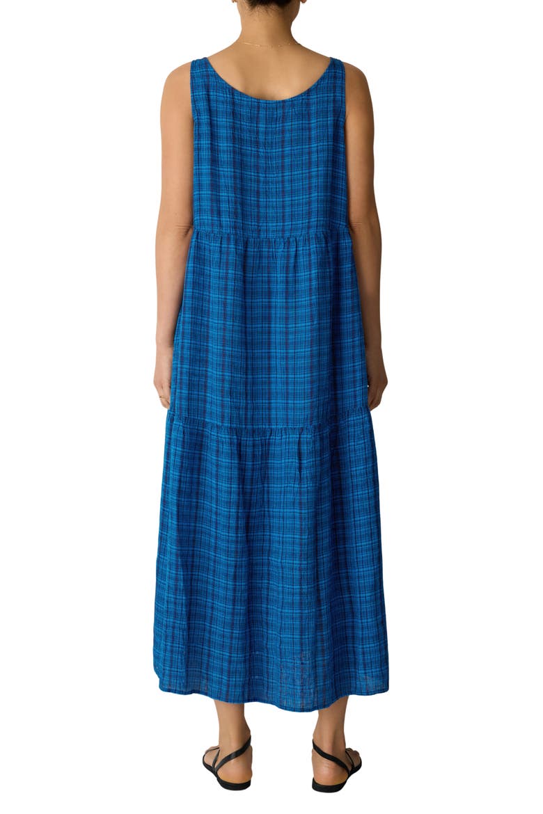Sleeveless Scoop Neck Organic Cotton Dress, Alternate, color, DEEP DIVE