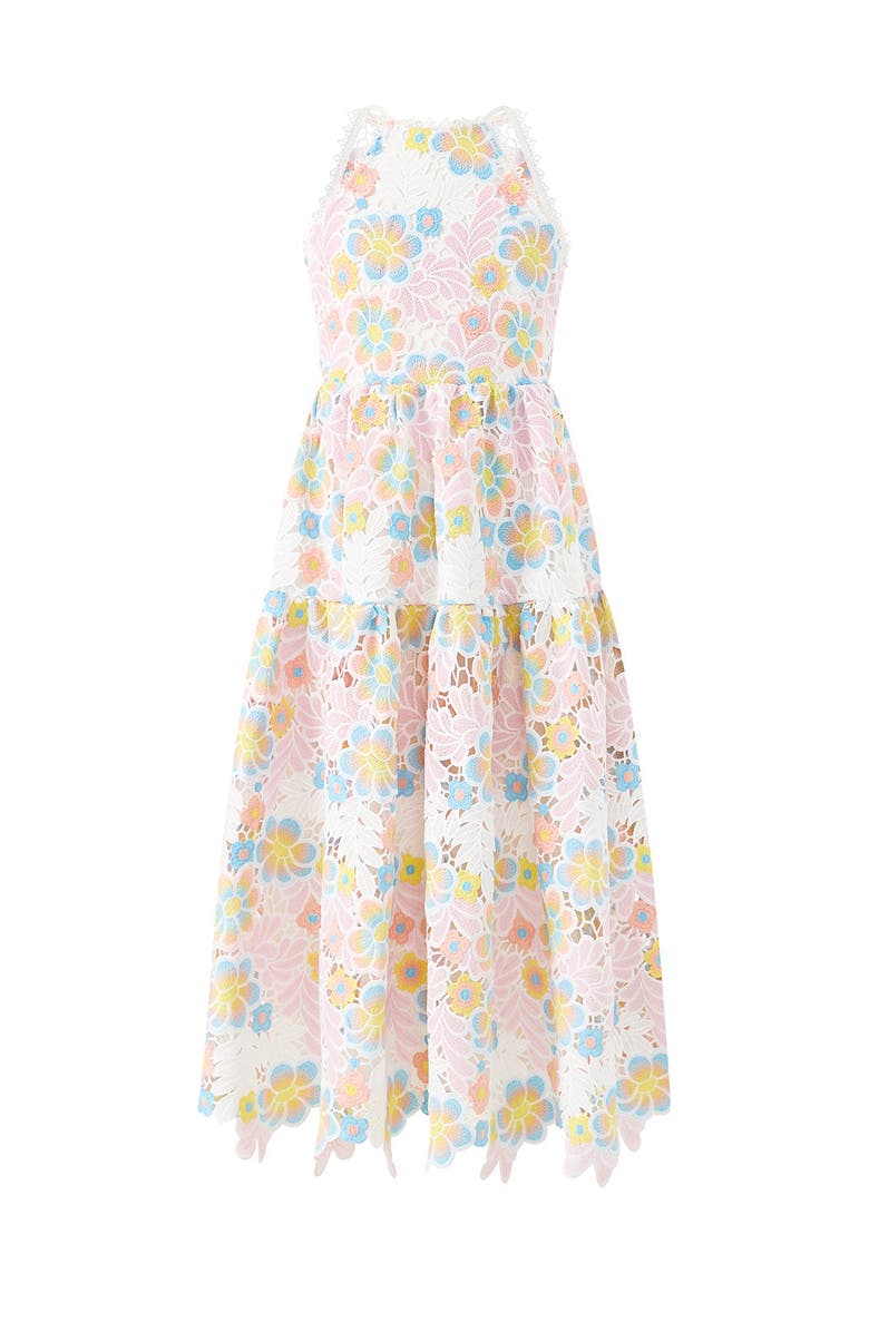 Marlo Kids Diana Embroidered Maxi Dress, Main, color, Multi