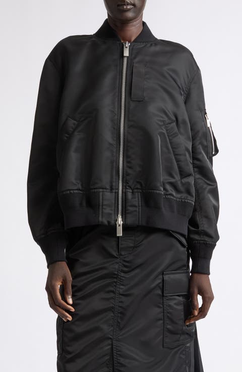 Nylon Twill Bomber Jacket