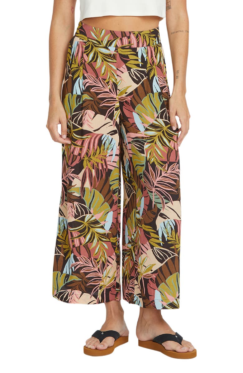 Volcom Jungle Luv Wide Leg Pants, Main, color, 