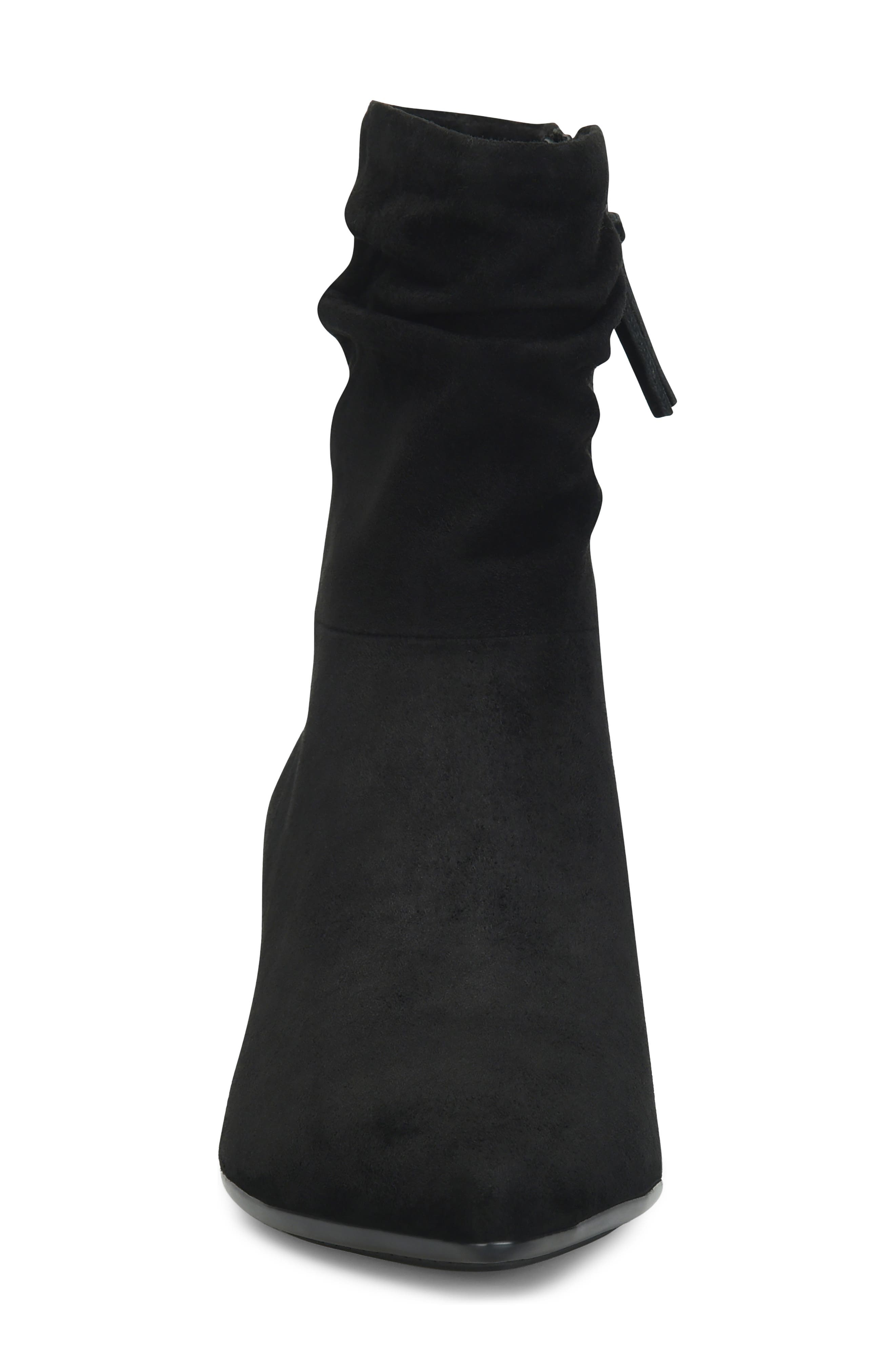 Suzan Leather Bootie, Alternate, color, BLACK SUEDE