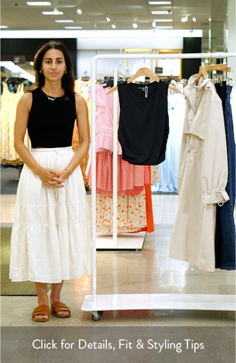 Skyline Ruched Jersey Tank, sales video thumbnail