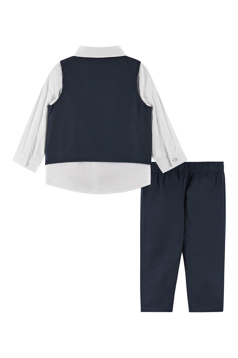 Bowtie, Vest, Button-Up Shirt & Pants Set, Alternate, color, NAVY