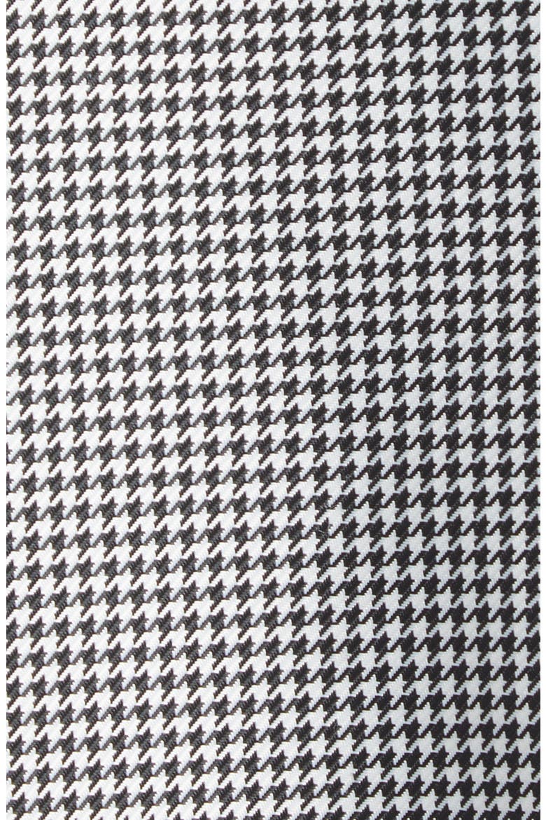 Pleated Asymmetric Houndstooth Check Skort, Alternate, color, BLACK/ WHITE
