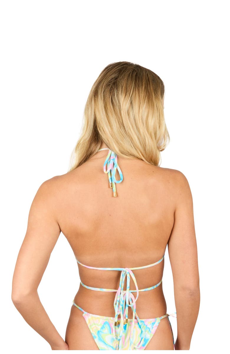 Kenny Flowers The St. Lucia - Wrap Triangle Bikini Top, Alternate, color, Multi