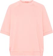 nuuds Elbow-Sleeve Cotton Blend French Terry Sweatshirt
