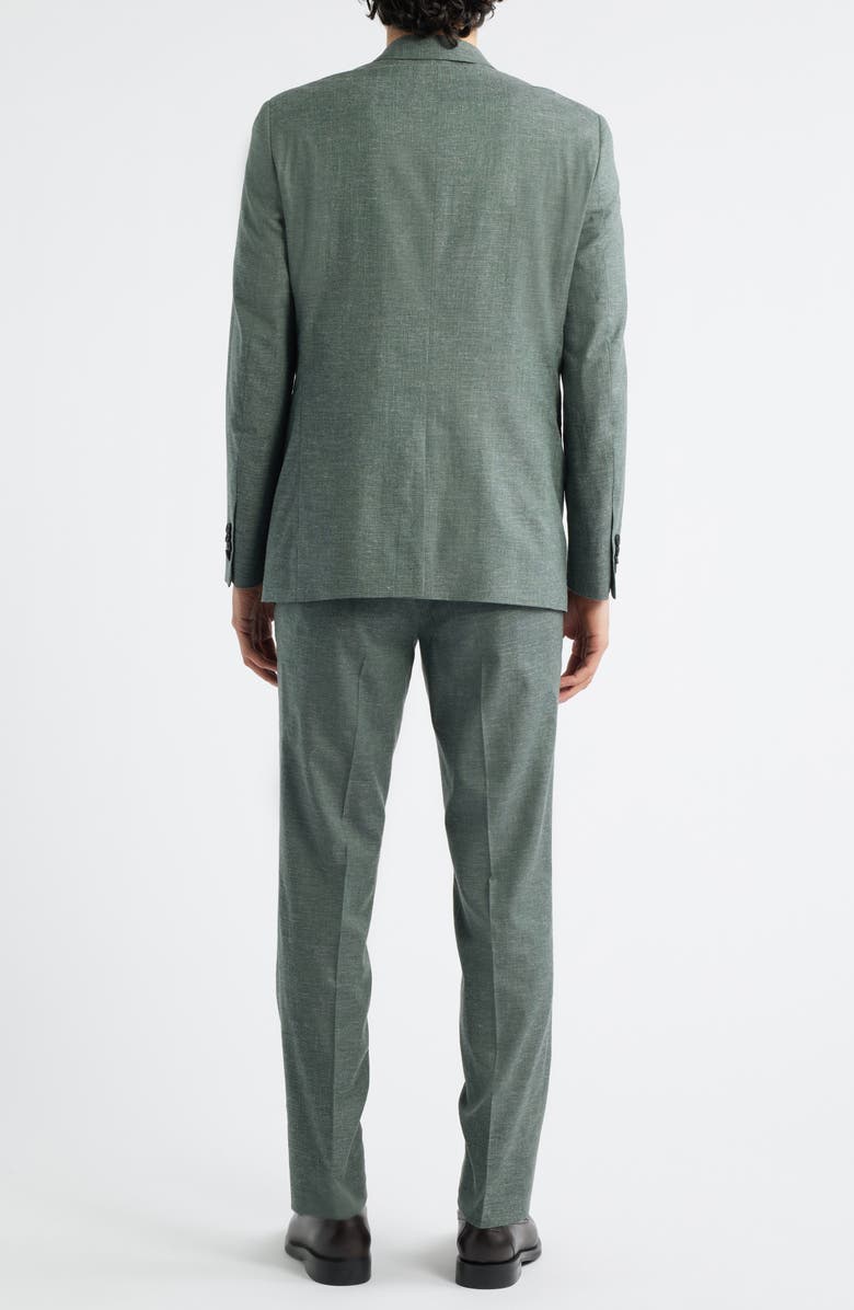 AllSaints Ross Slim Fit Cotton Blend Suit, Alternate, color, Olive