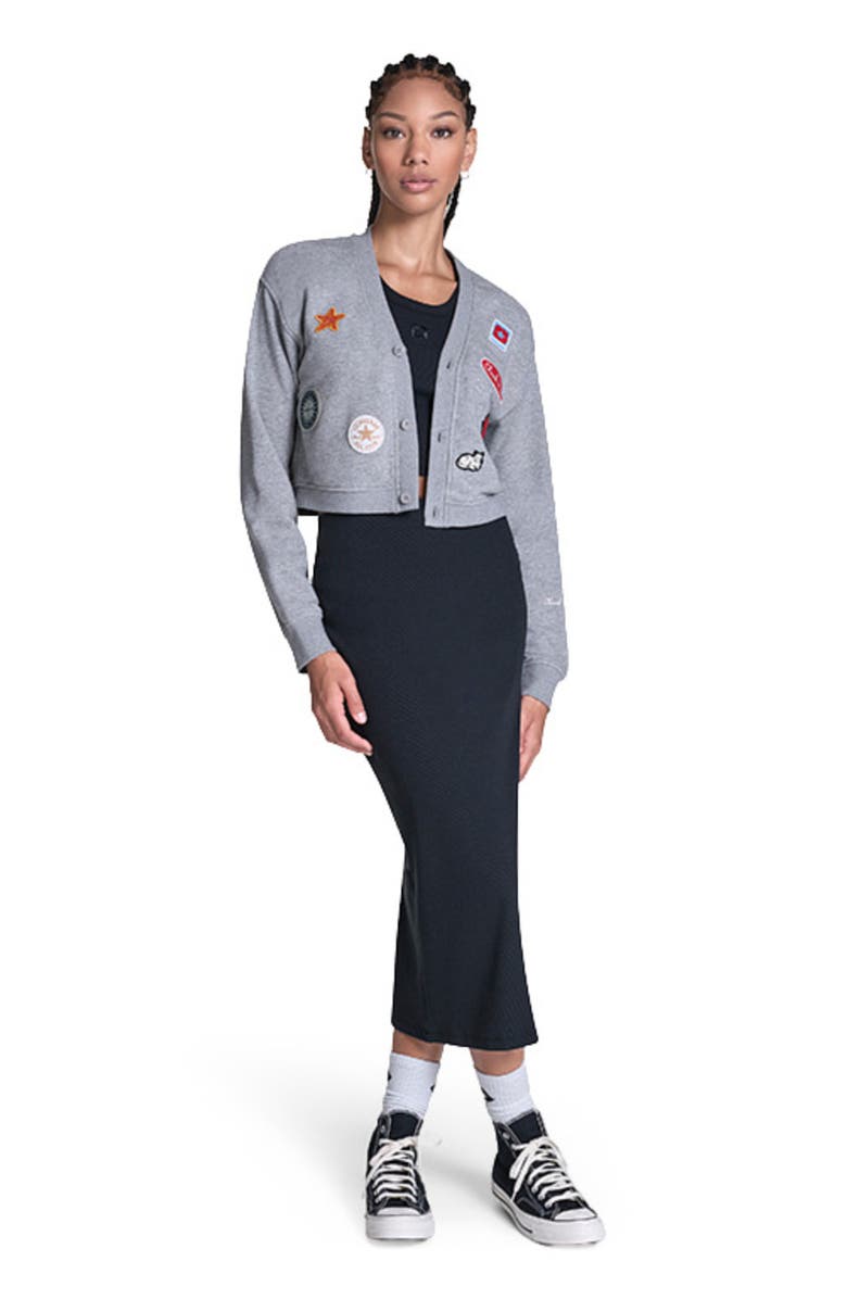 Converse Chuck Patch Cardigan, Alternate, color, Vintage Grey Heather