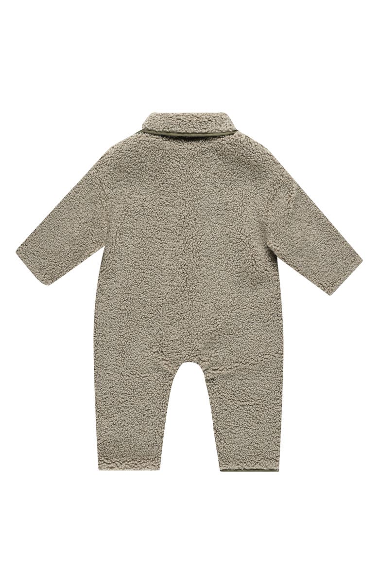 QUINCY MAE Reversible Faux Shearling Jumpsuit, Alternate, color, Olive