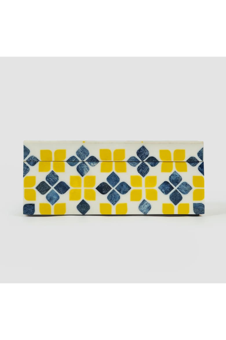 Marigold Mosaic Inlay Box, Alternate, color, Marigold