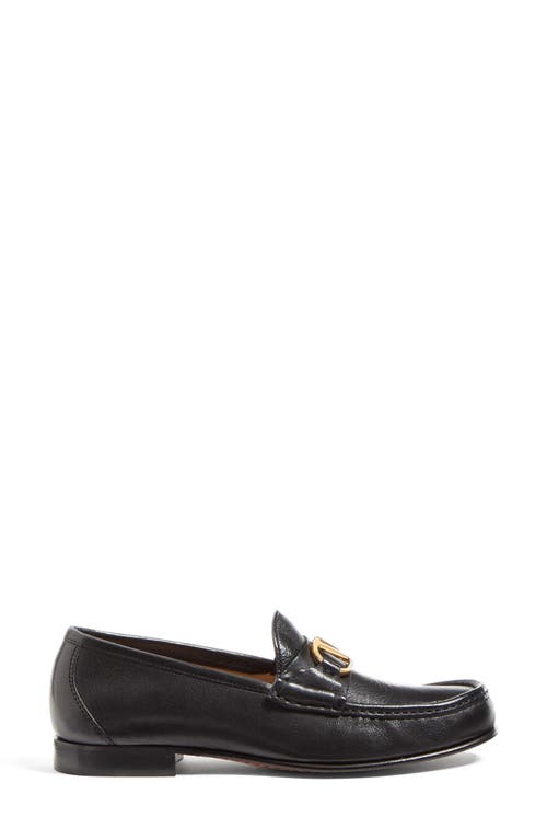 Valentino Garavani Vlogo Signature Buffalo Loafer 20mm Woman Black 40.5