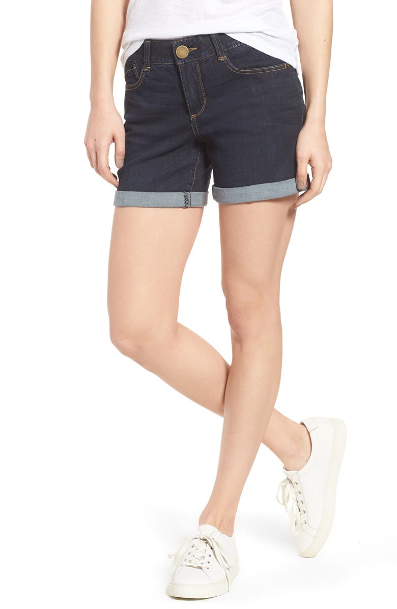 Wit & Wisdom 'Ab'Solution Cuffed Denim Shorts, Main, color,