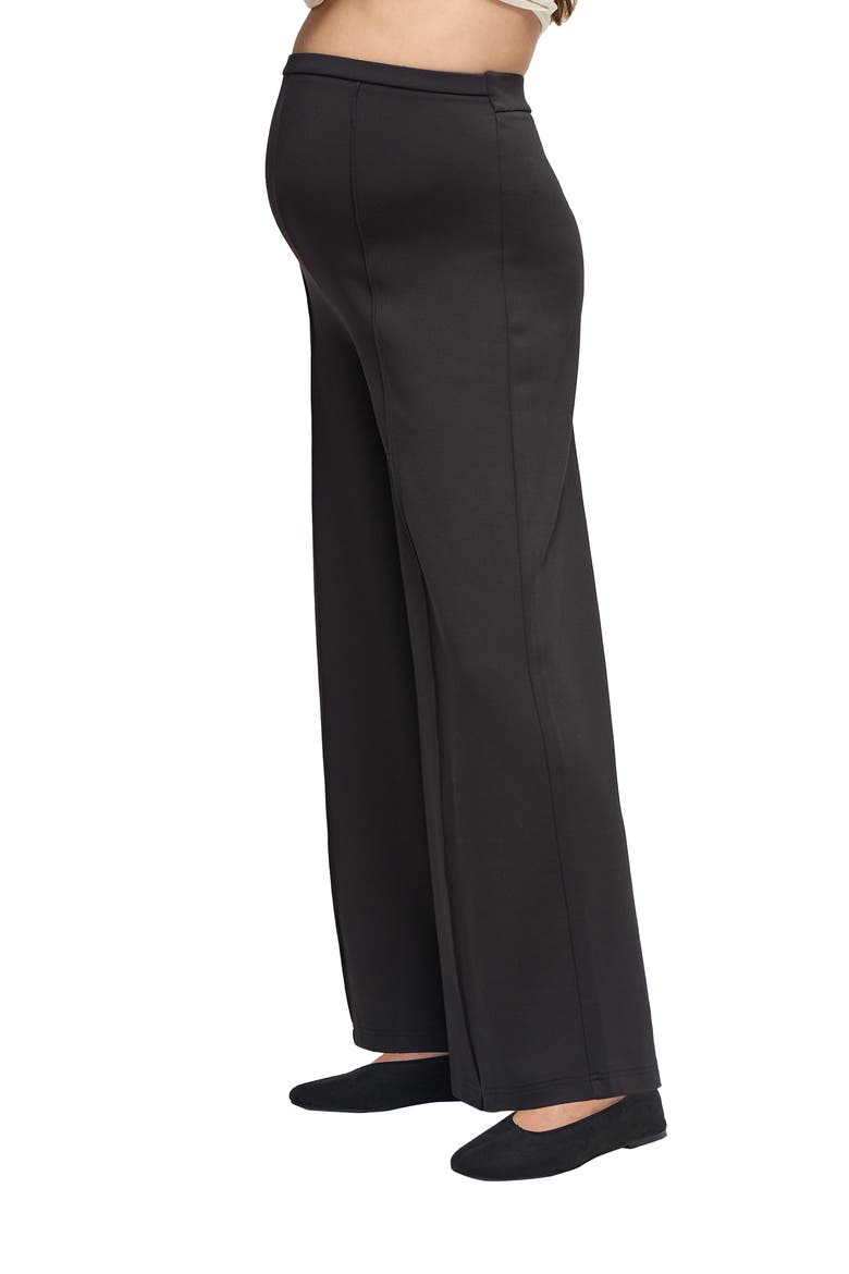 EveryWear Maternity Ponte Flare Pant, Alternate, color, Black
