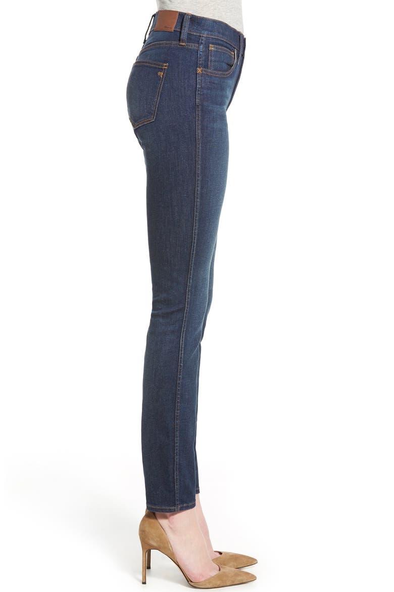 'High Riser' Skinny Jeans, Alternate, color, SURFSIDE WASH