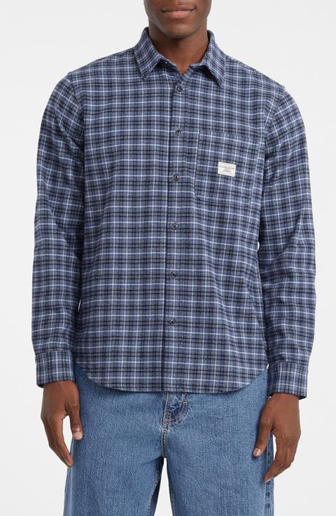 Brushed Cotton Button-Up Shirt