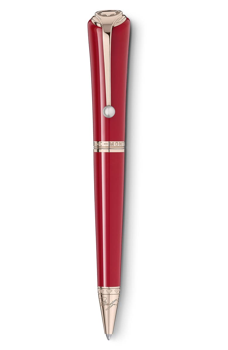 Montblanc Special Edition Muses Marilyn Monroe Ballpoint Pen, Main, color, Red