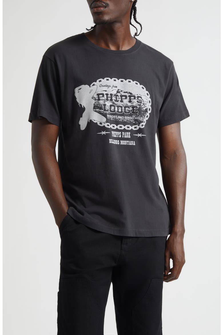 Lodge Graphic T-Shirt, Main, color, BLACK