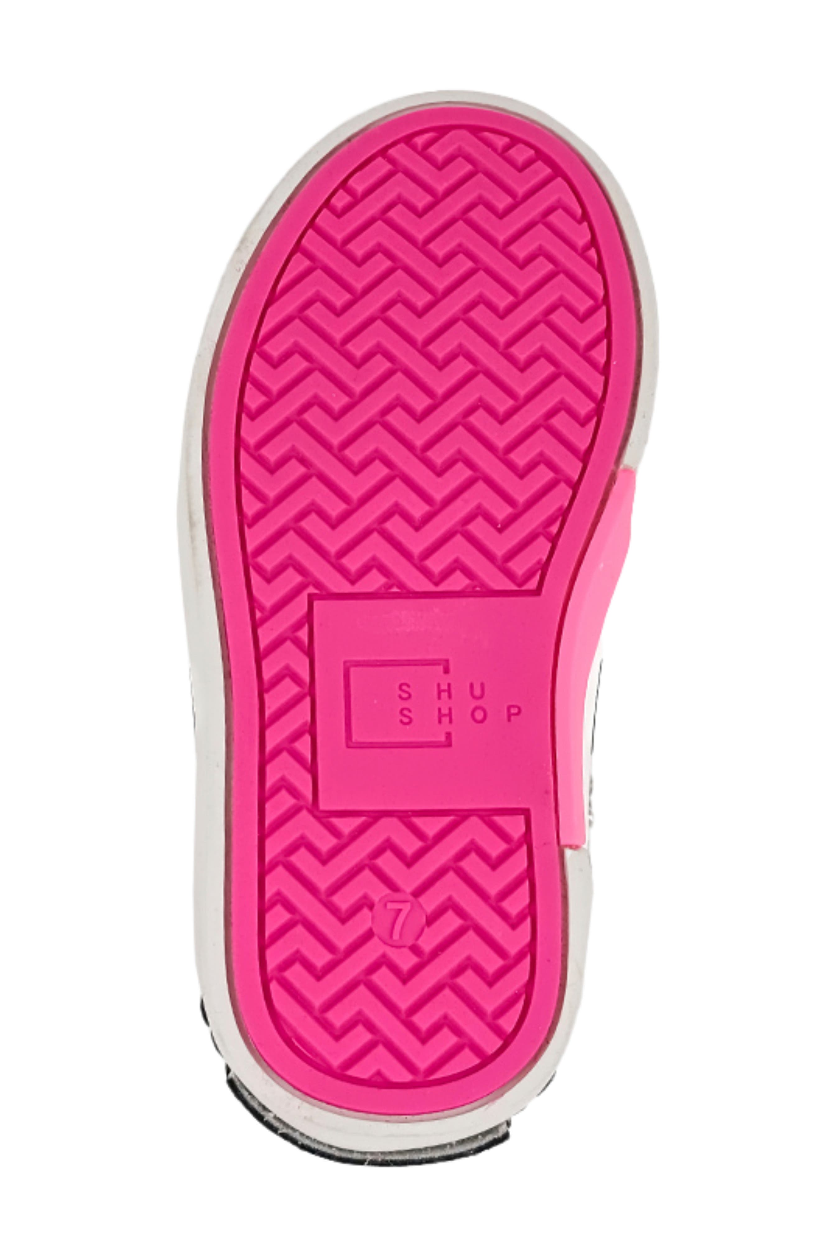 SHUSHOP Kids' Ruby Sneaker, Alternate, color, Black And White