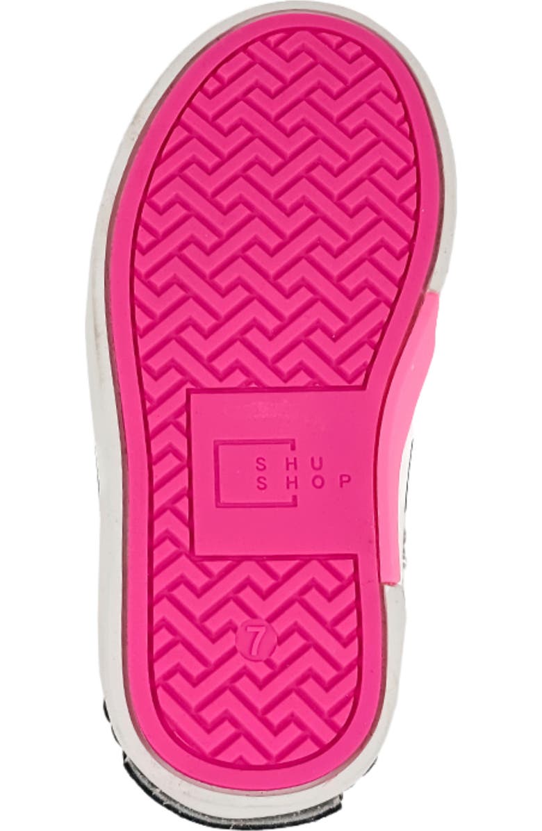 SHUSHOP Kids' Ruby Sneaker, Alternate, color, Black And White